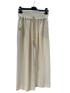 High-Waisted Crepe Pants