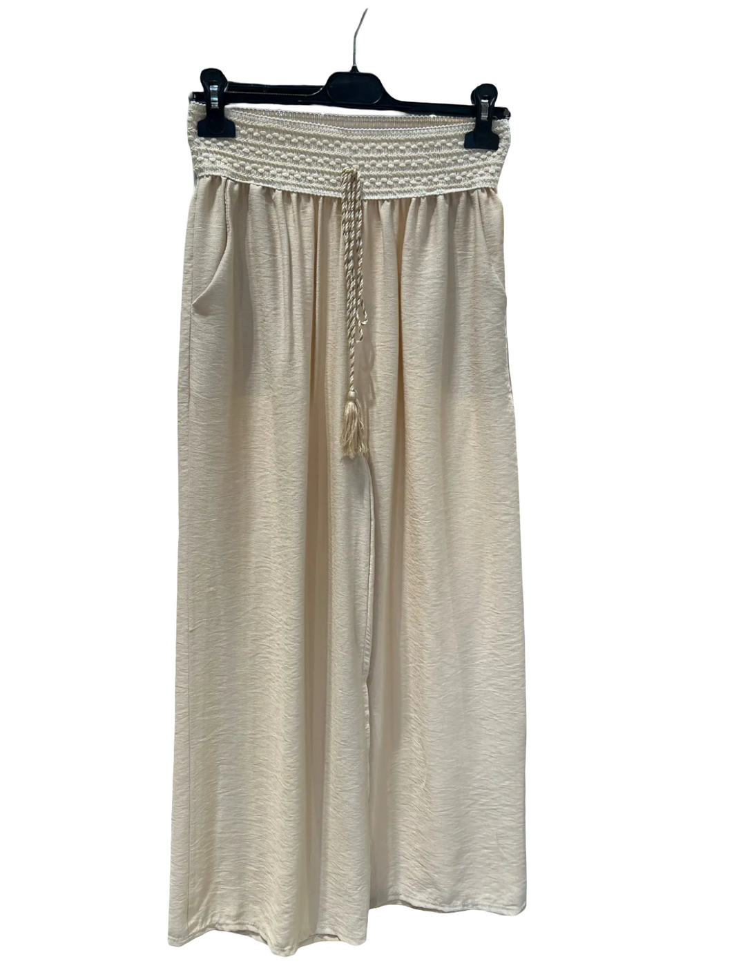 High-Waisted Crepe Pants