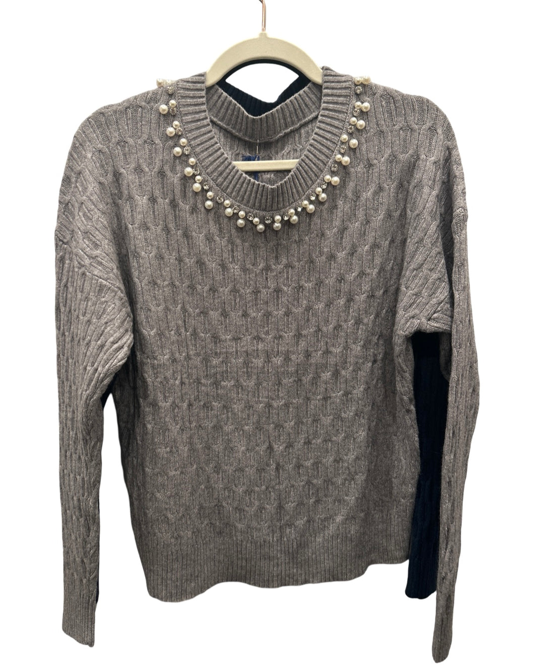 Pearl Collar Sweater