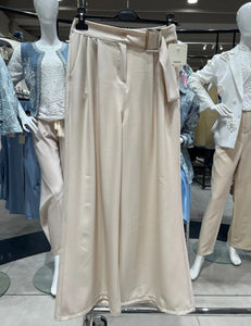 Silver Buckle Wide Leg Trousers