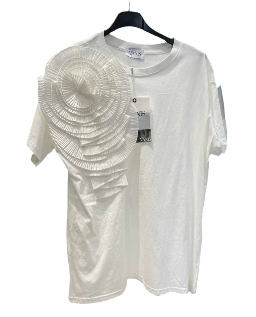 Pleated Flower T-shirt