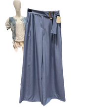 Load image into Gallery viewer, Silver Buckle Wide Leg Trousers
