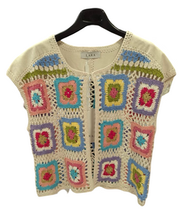 Colorful Crochet Cardigan