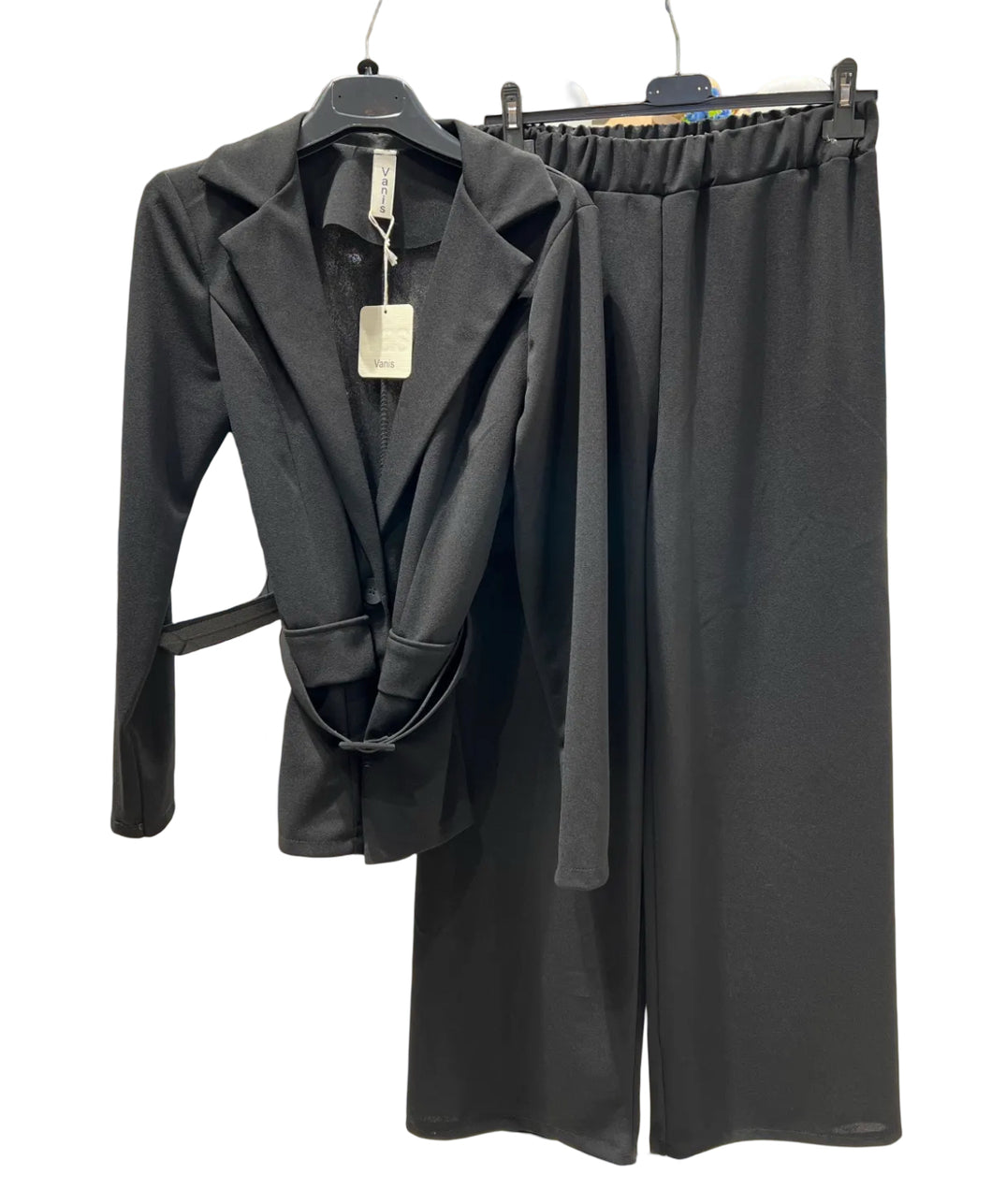 Belted Blazer & Pants Set