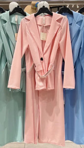 Belted Blazer & Pants Set