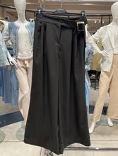 Load image into Gallery viewer, Silver Buckle Wide Leg Trousers
