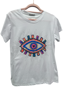 Evil Eye Embellished TShirt